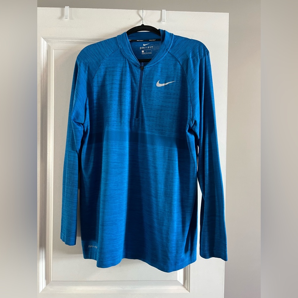 Men’s Nike Golf Blue Dri-FIT Quarterzip
